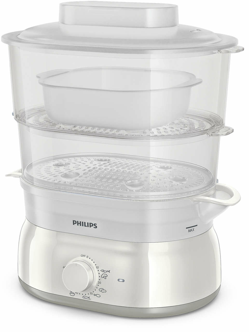 Philips Daily Collection HD9115/90 steam cooker 2 basket(s) Freestanding – image 1