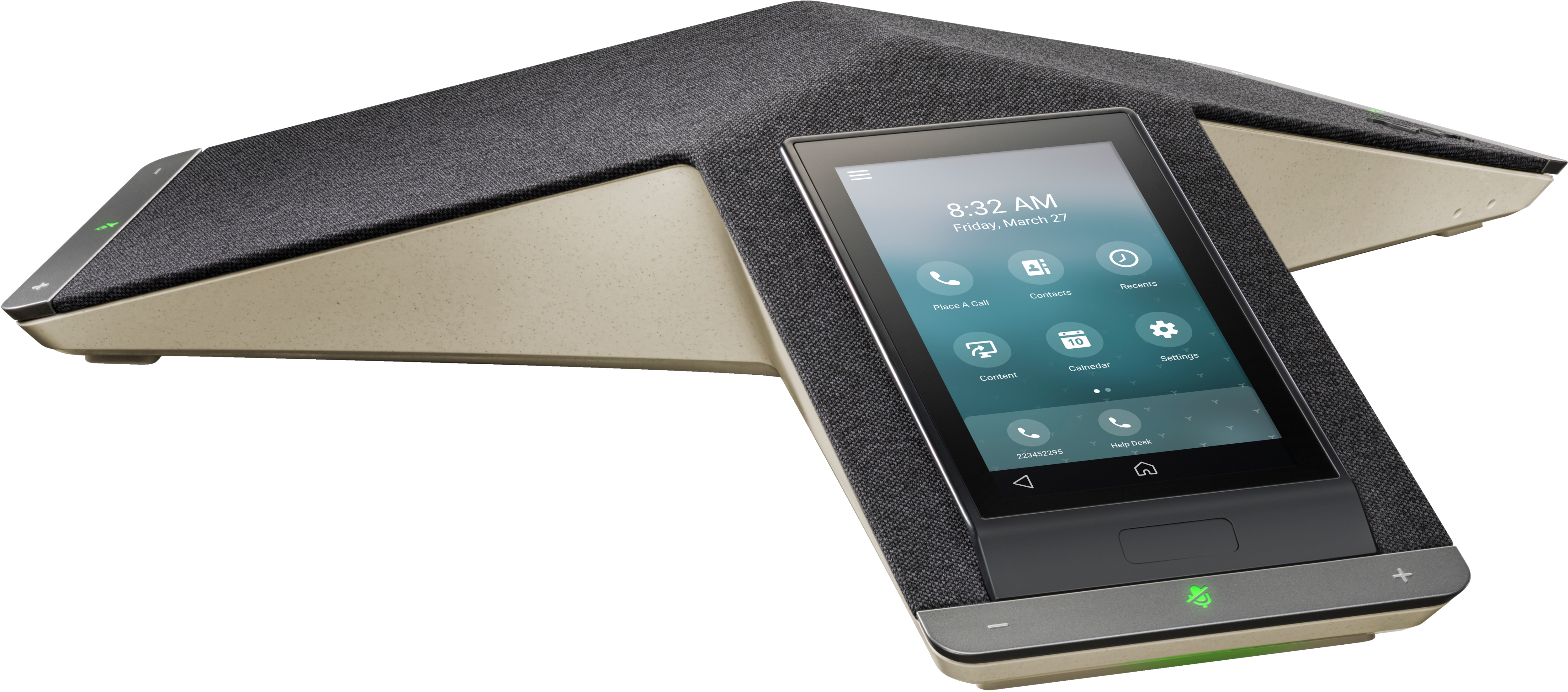 HP Poly Trio C60 IP Conference Phone Full Radio and PoE-enabled. Product colour: Black, Display resolution: 720 x 1280 pix