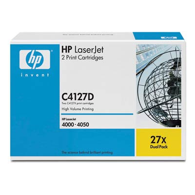 HP 27X toner cartridge 2 pc(s) Original Black