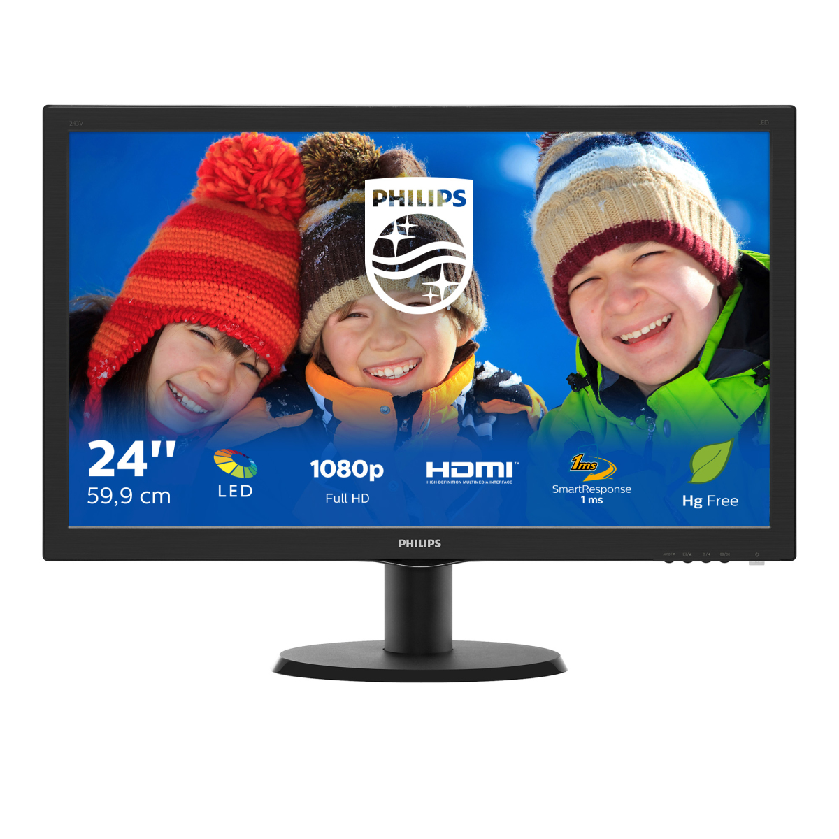Philips V Line LCD monitor 243V5LHSB5/00