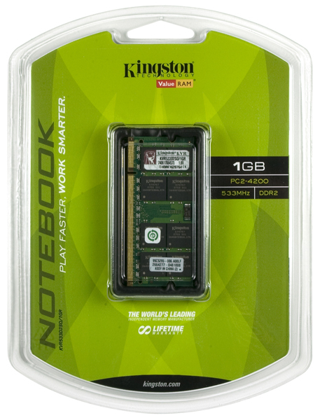 Kingston Technology System Specific Memory KVR800D2SO/1GR memory module