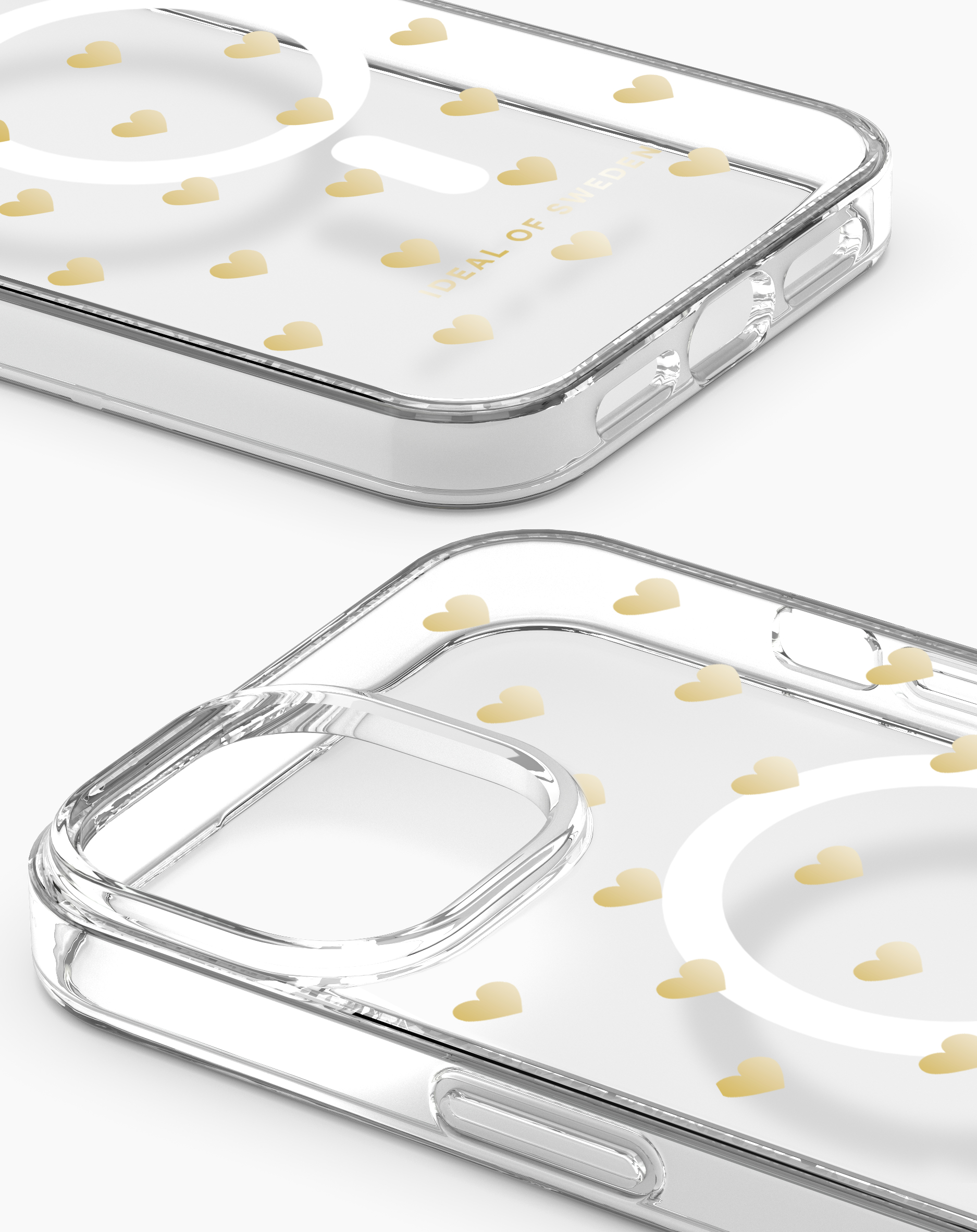 iDeal of Sweden Clear Case MagSafe iPhone 13 / 14 Golden Hearts – image 3