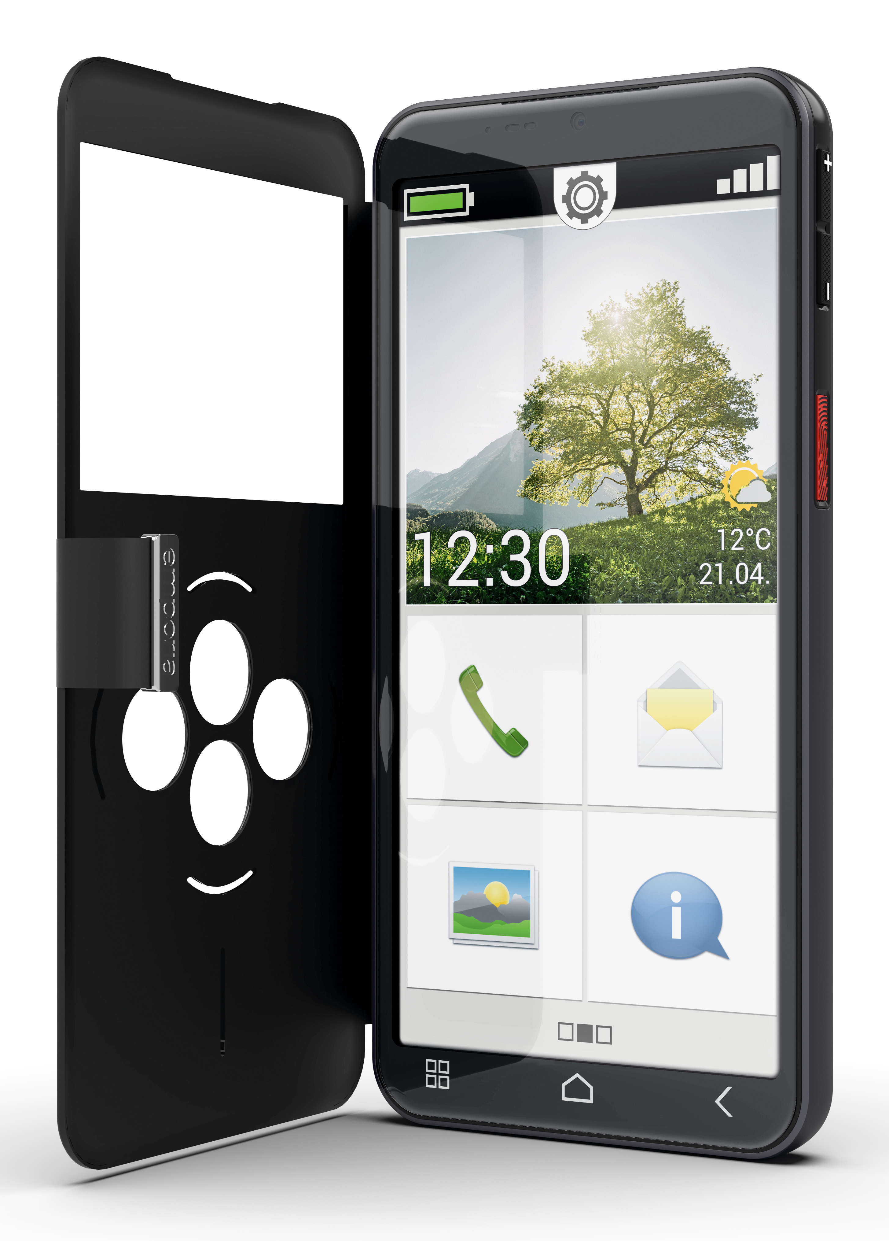 Emporia emporiaSMART.7lite 13,8 cm (5.45") SIM singola Android 15 4G USB tipo-C 6 GB 128 GB 3500 mAh Nero