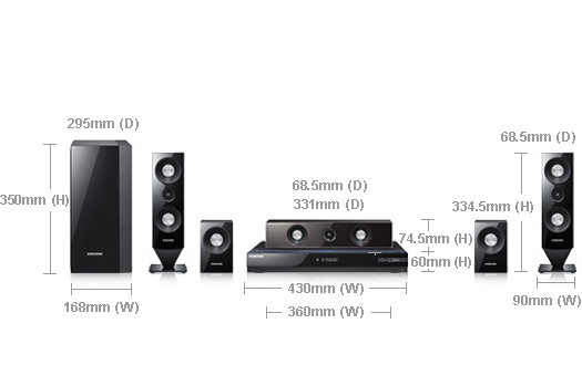 Samsung HT-C6500 home cinema system 5.1 channels – image 4