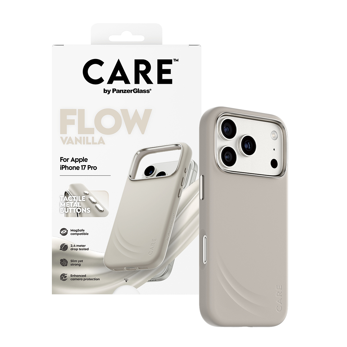 PanzerGlass CARE™ by PanzerGlass® Flow Case Vanilla w. MagSafe iPhone 18 Pro | 17 Pro – image 5