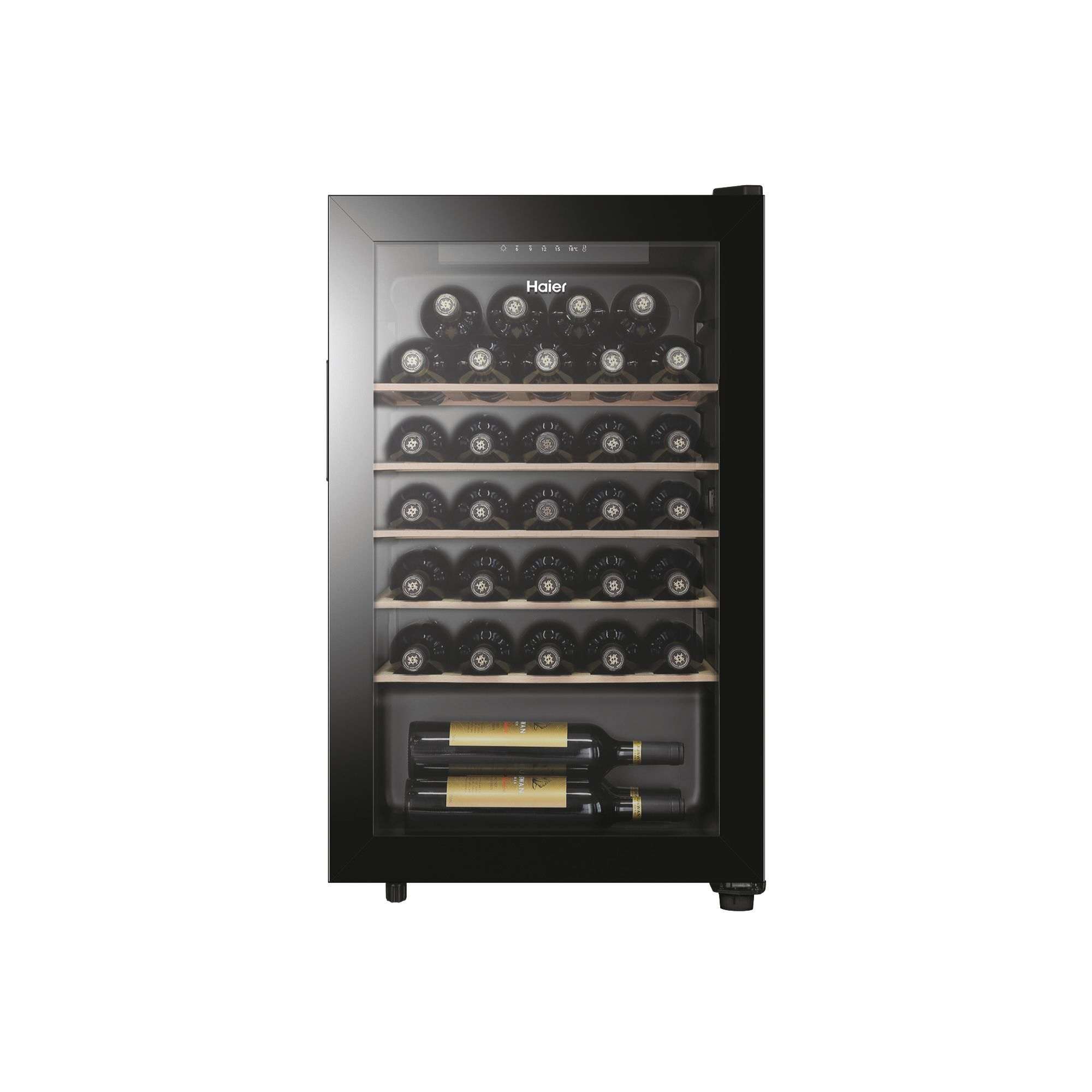 Haier Wine Bank 50 Series 3 HWS33GG Compressor wine cooler Freestanding Black 33 bottle(s) – image 2