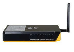 LevelOne WBR-6601B wireless router Black, Yellow