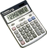 Canon HS-1200TS calculator Display Silver