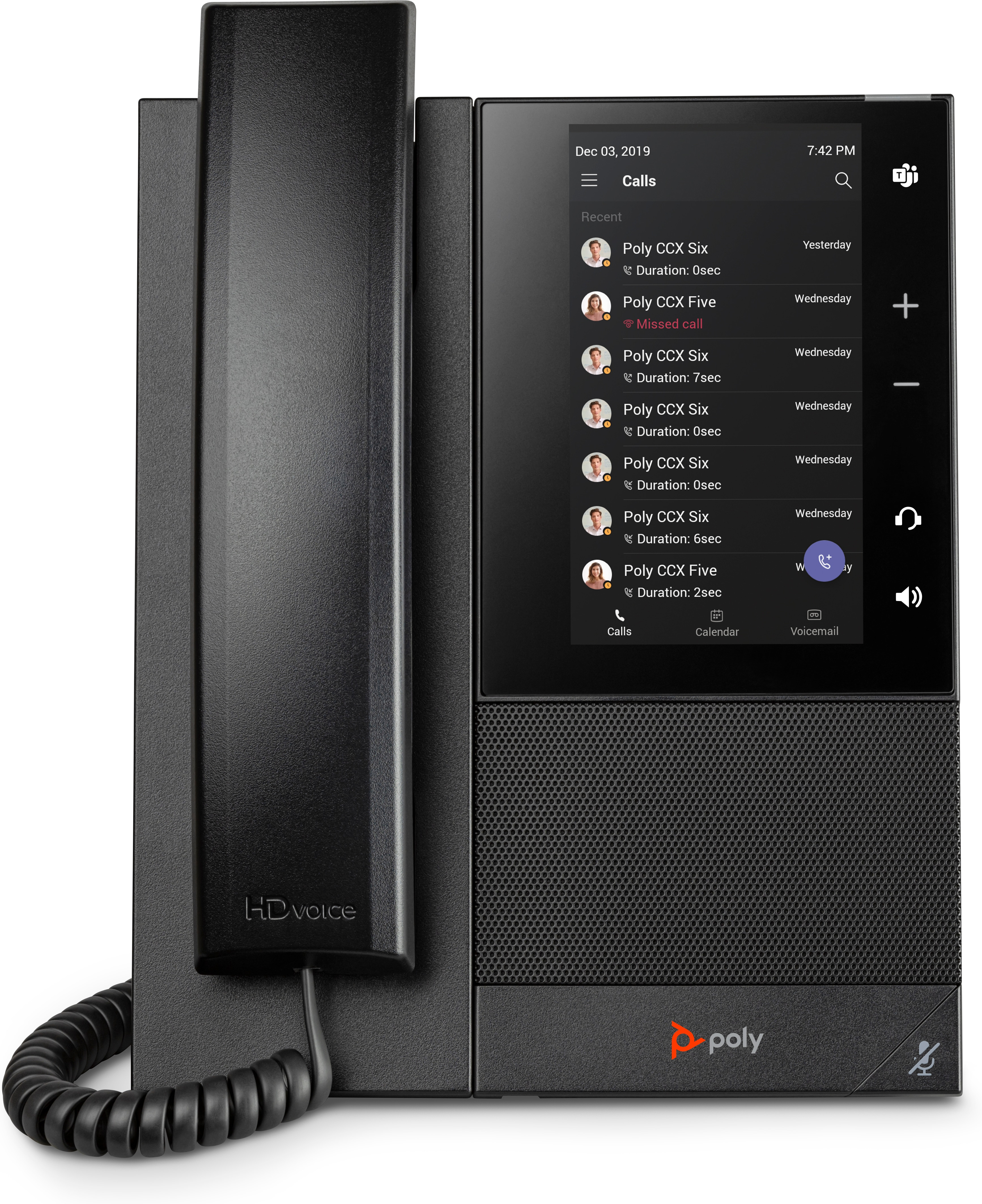 HP Poly CCX 500 Business Media Phone for Microsoft Teams and PoE-enabled. Product type: IP Phone, Product colour: Black, H