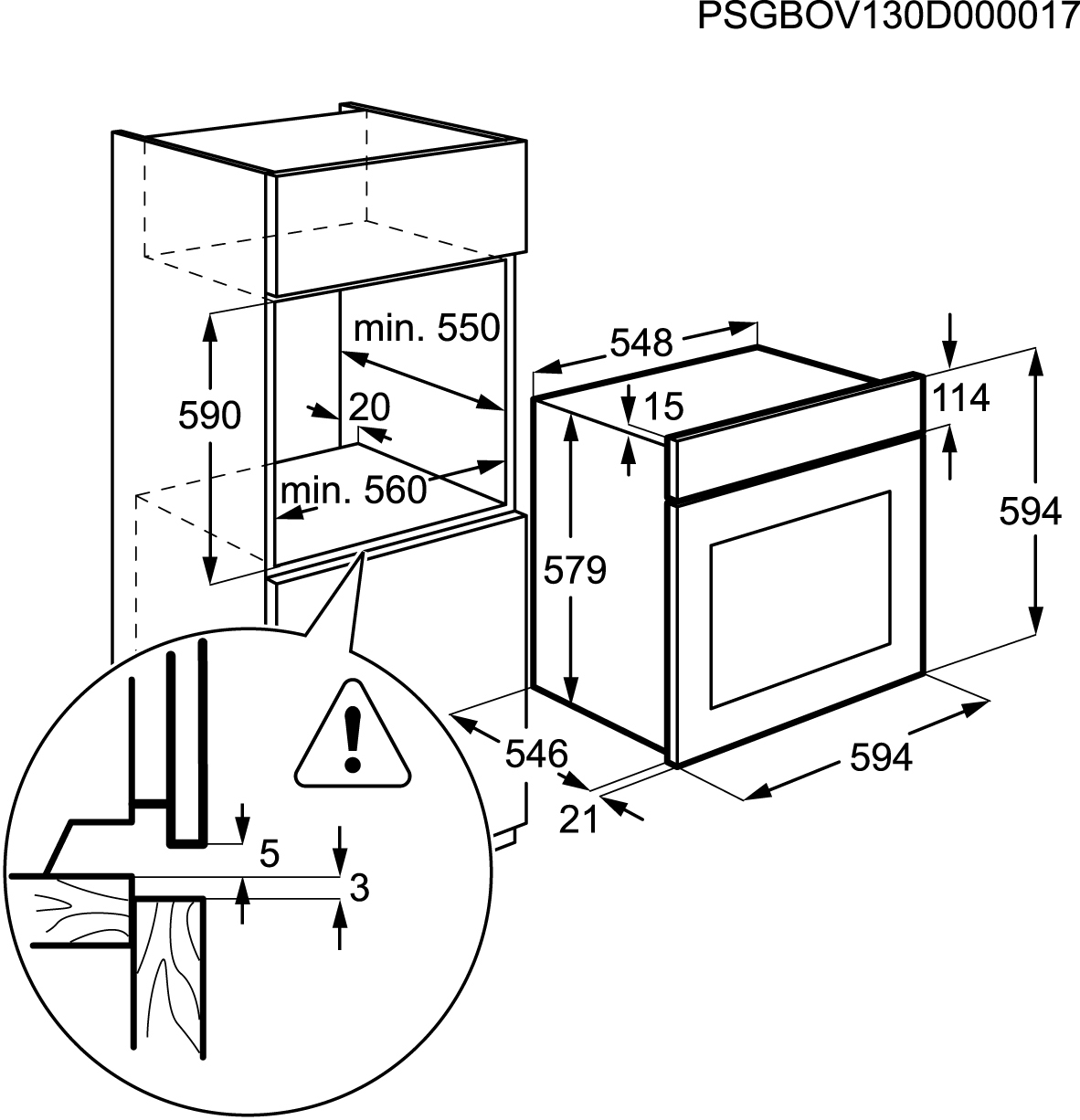 AEG BP5003001W 74 L White – image 2