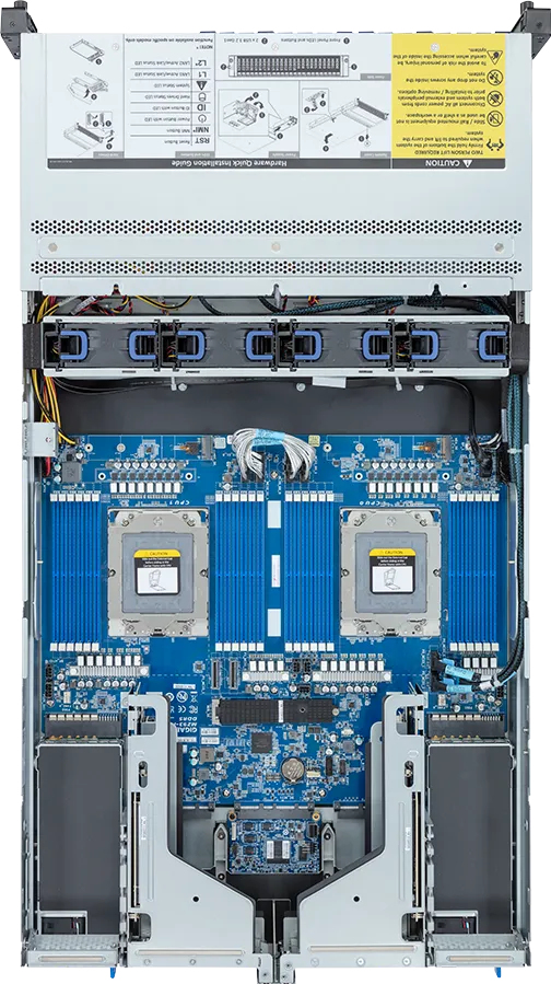 GIGABYTE R283-Z92-AAJ2 LGA 6096 Rack (2U) Black, Steel – image 3