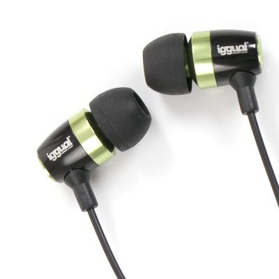 iggual PSI09018 headphones/headset Wired In-ear Black, Green – image 2