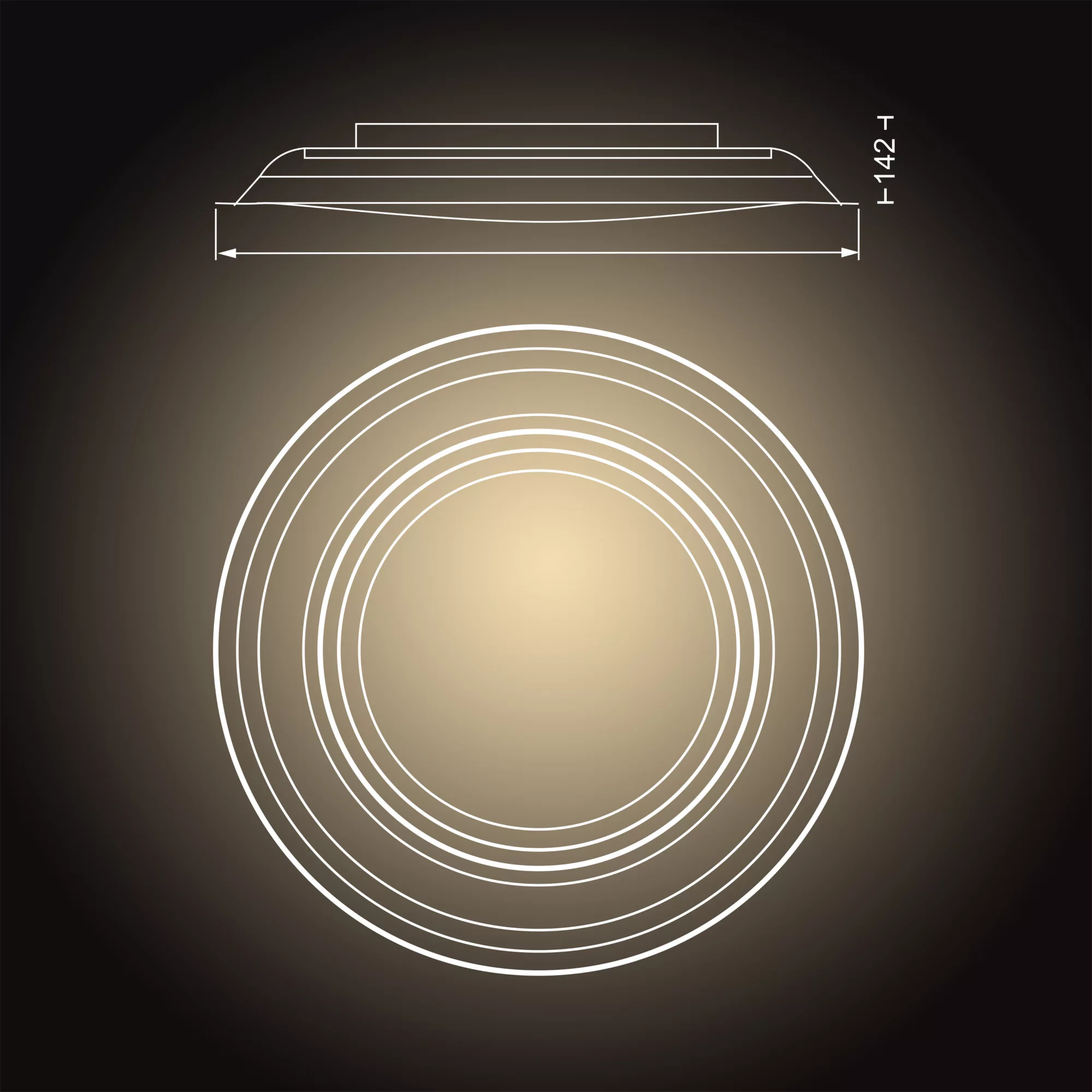 Philips by Signify Philips Hue White ambience 4503748C6 Smart ceiling light Bluetooth/Zigbee – image 5