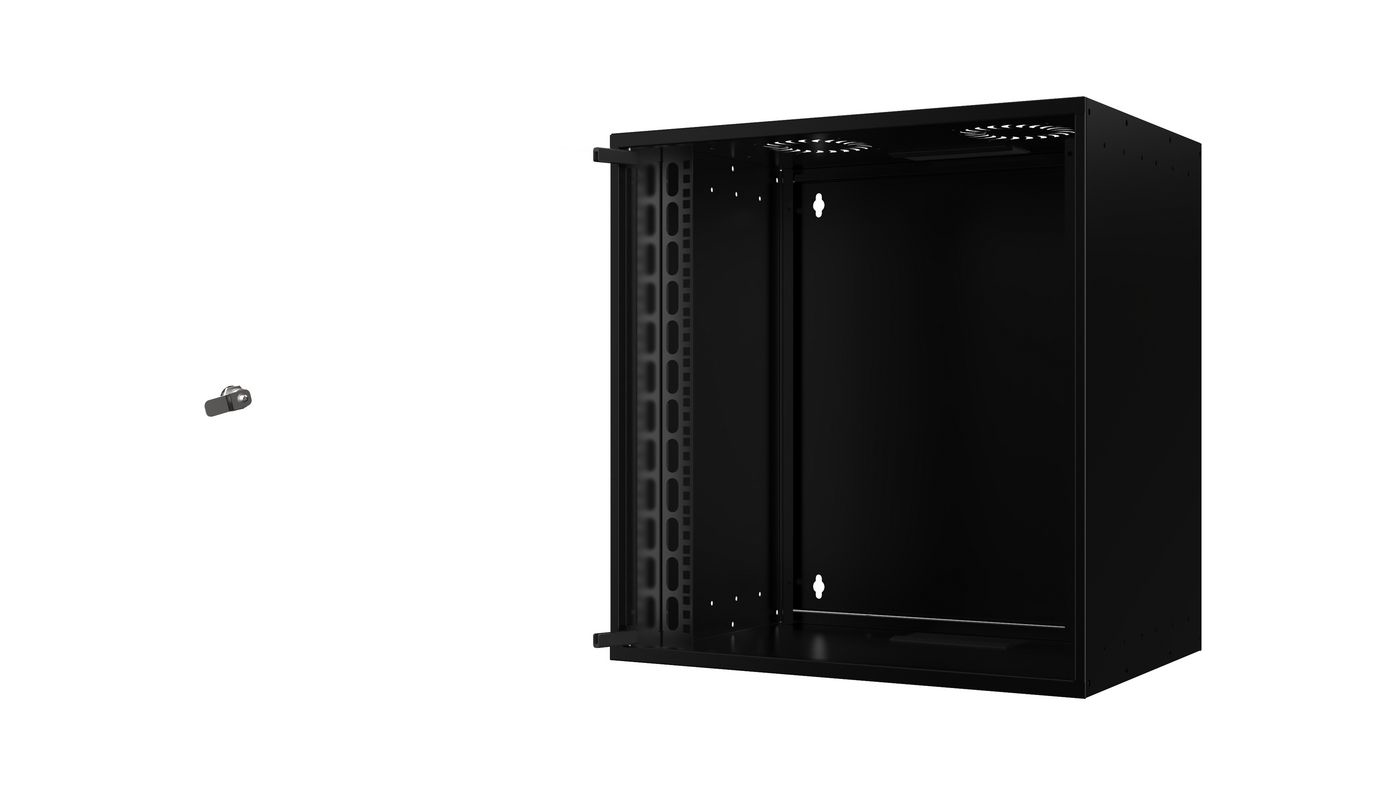 Lanview RUM12U40MNBL rack cabinet 12U Wall mounted rack Black – image 2