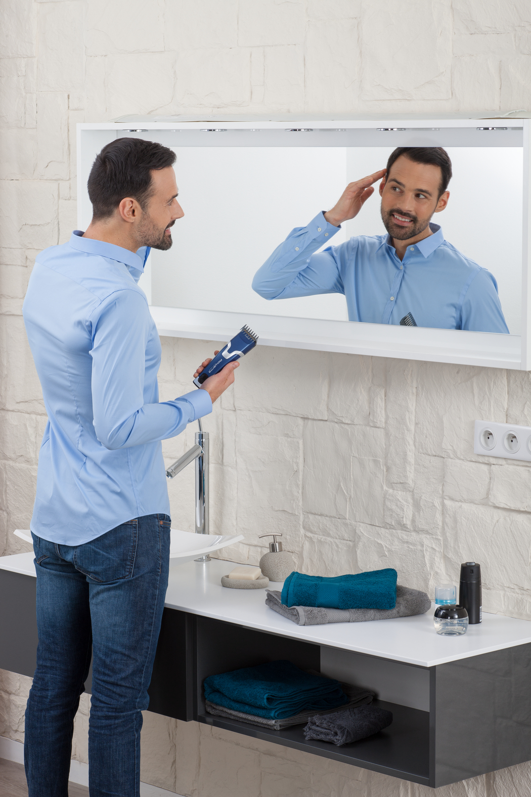 Rowenta TN5120F0 hair trimmers/clipper Blue, Silver 3 Nickel-Metal Hydride (NiMH) – image 7