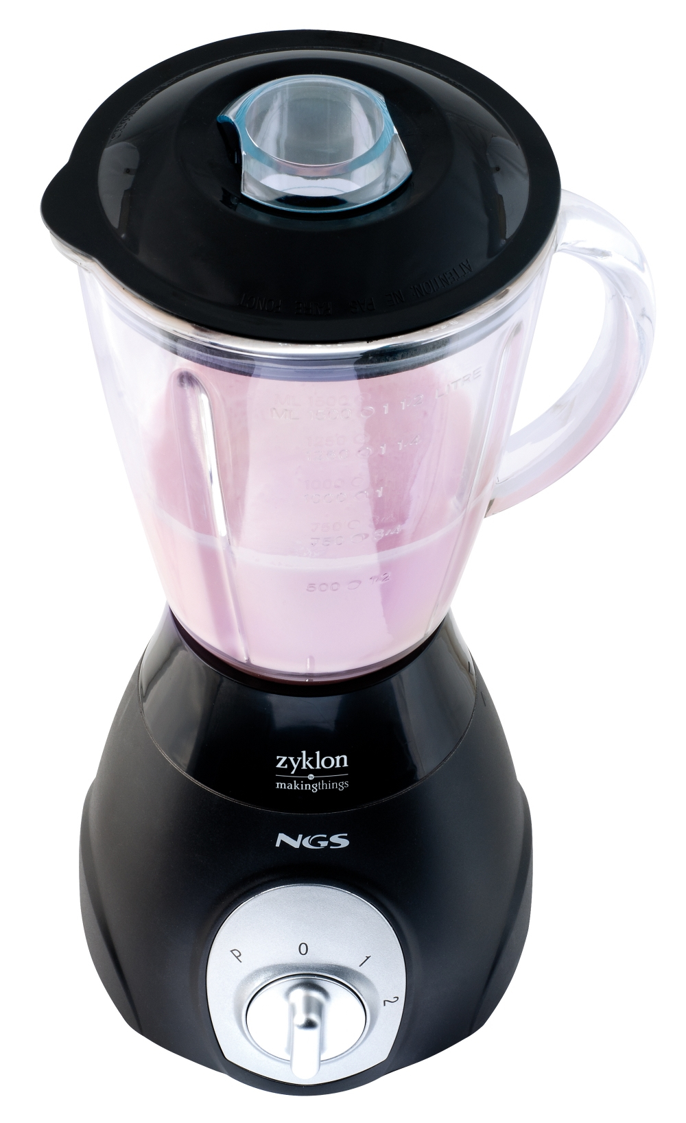 NGS Zyklon 1.5 L Tabletop blender 450 W Black, Transparent – image 3