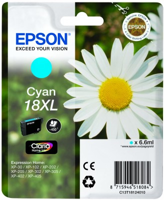 Original Epson T1812 High Capacity Cyan Ink Cartridge - image 2