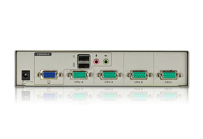 ATEN 4-Port USB VGA KVM with Audio (KVM Cables included) – image 2