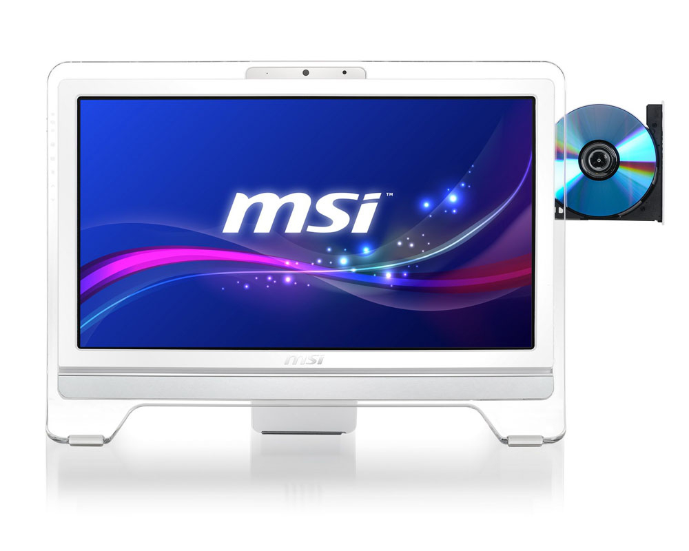 MSI Wind Top AE2071-EU-WG6304G50S7PM Intel Pentium G G630 50.8 cm (20″) 1600 x 900 pixels Touchscreen 4 GB DDR3-SDRAM 500 GB HDD Windows 7 Home Premium Wi-Fi 4 (802.11n) White image 2