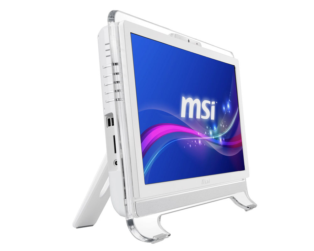 MSI Wind Top AE2071-EU-WG6304G50S7PM Intel Pentium G G630 50.8 cm (20″) 1600 x 900 pixels Touchscreen 4 GB DDR3-SDRAM 500 GB HDD Windows 7 Home Premium Wi-Fi 4 (802.11n) White image 3