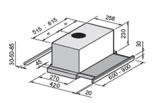 Rosieres RHTV680IN cooker hood Built-under Stainless steel 705 m³/h – image 2