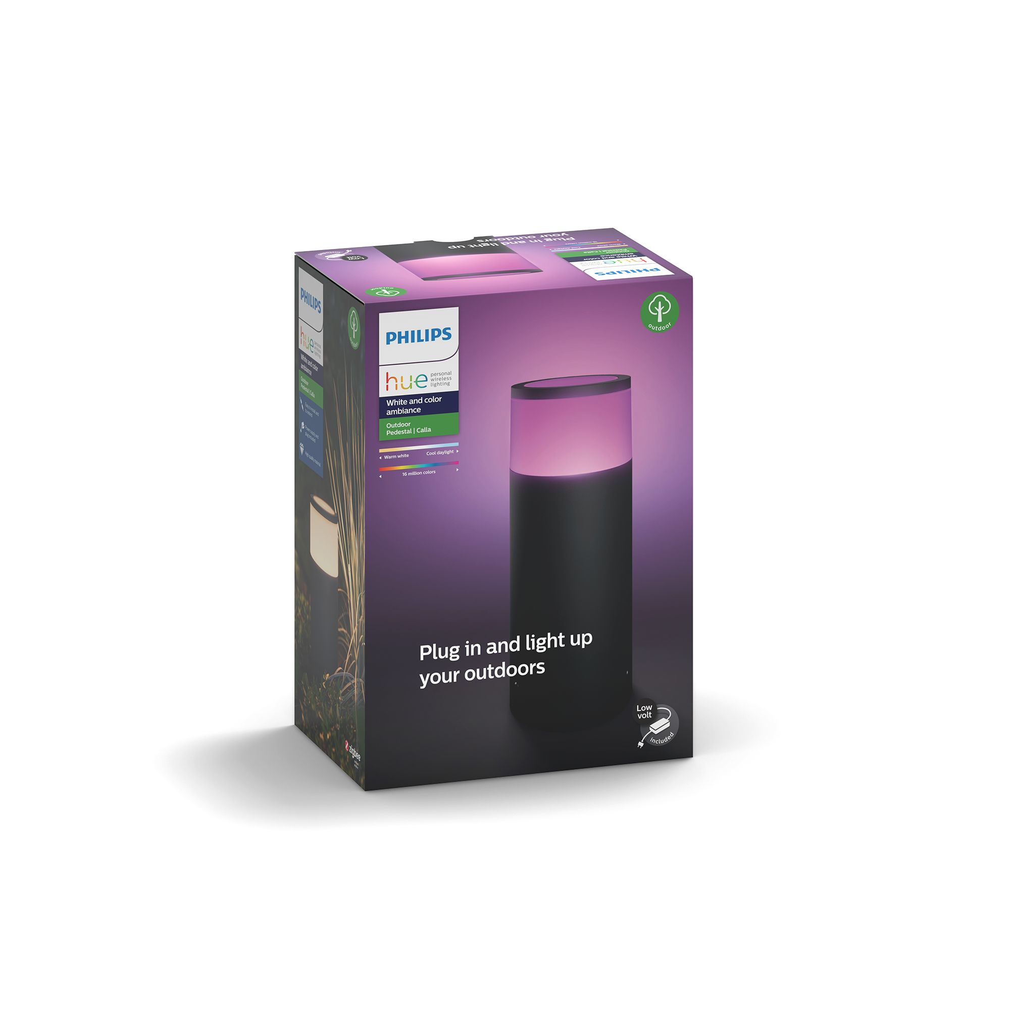 Philips by Signify Philips Hue White and colour ambience Calla Outdoor pedestal 1742230P7 – image 3