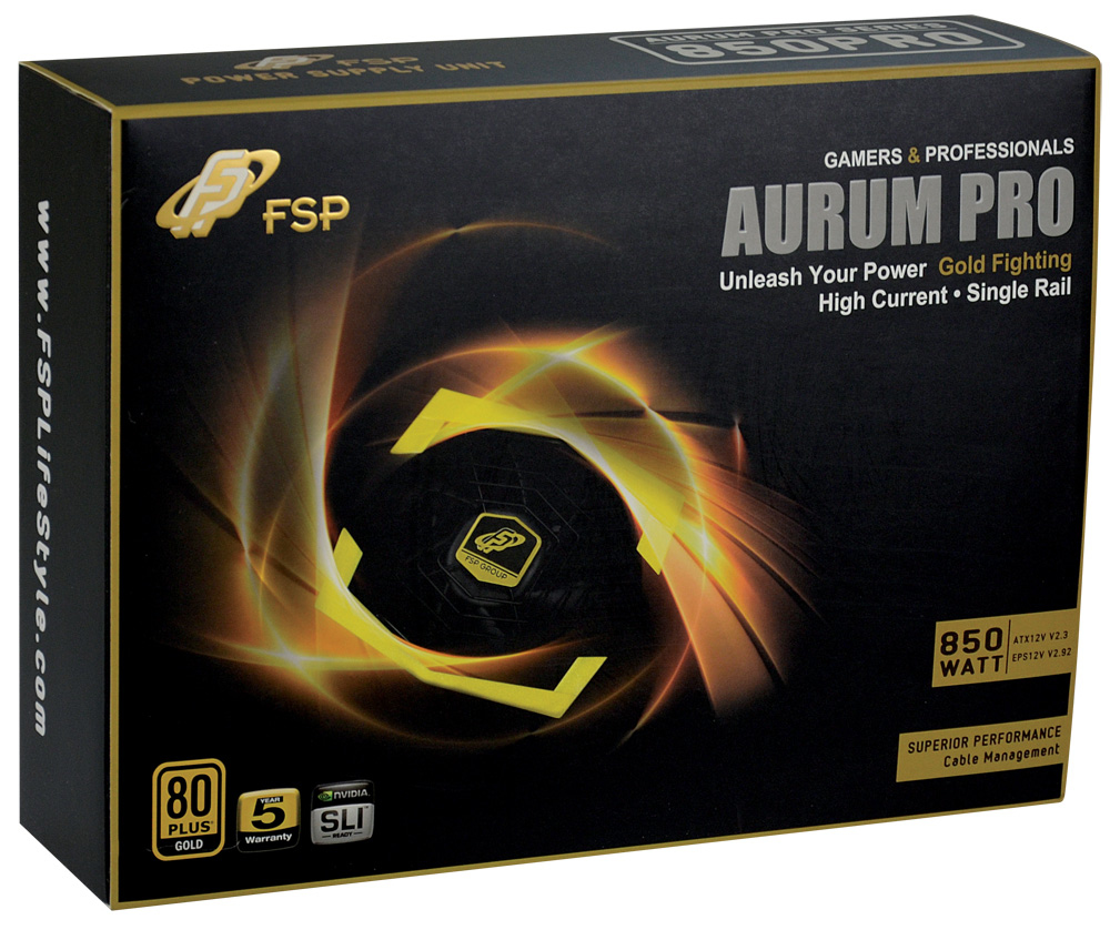 FSP Aurum Pro 850 power supply unit 850 W 24-pin ATX ATX Black image 4