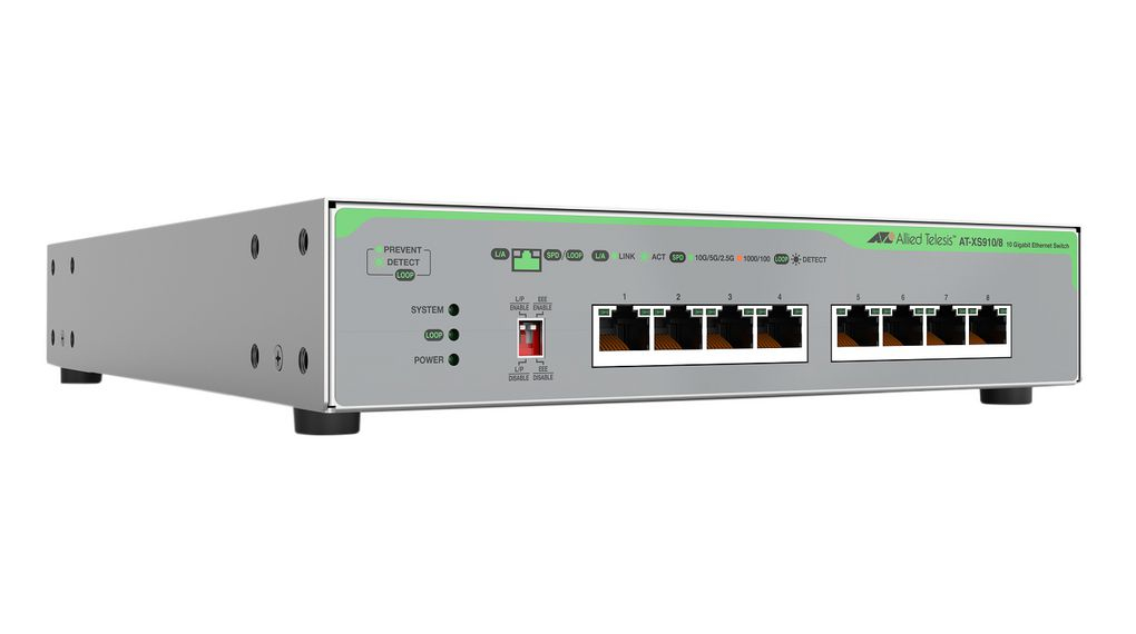 Allied Telesis AT-XS910/8-50 commutateur réseau Non-géré 10G Ethernet (100/1000/10000) Gris