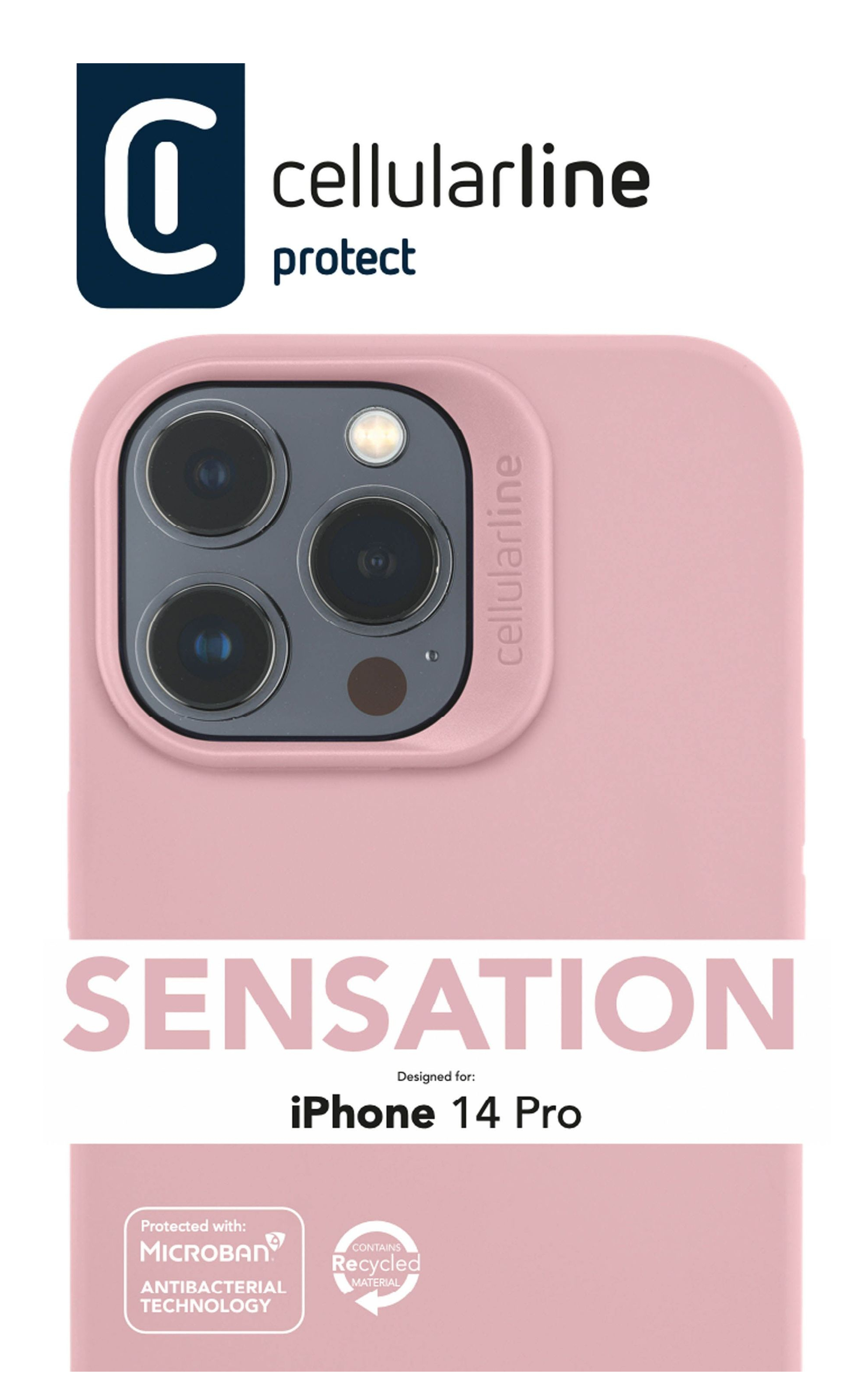 Cellularline Sensation - iPhone 14 Pro Soft-touch silicone case with built-in Microban® antibacterial technology – image 6