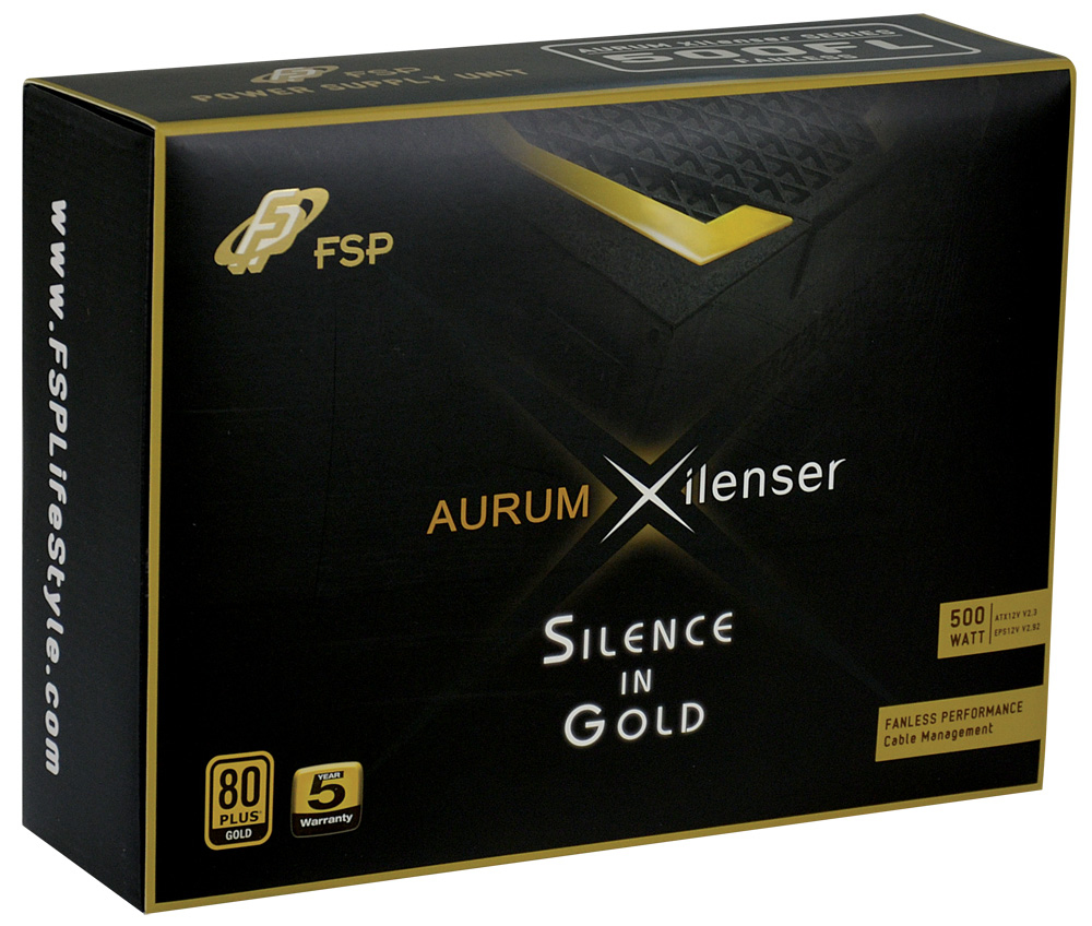 FSP Aurum Xilenser 500 power supply unit 500 W 24-pin ATX ATX Black image 2