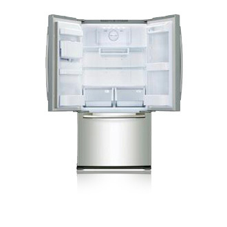 Samsung RF62QERS side-by-side refrigerator Freestanding – image 2