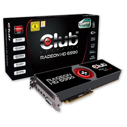 CLUB3D CGAX-69996 graphics card AMD Radeon HD6990 – image 1