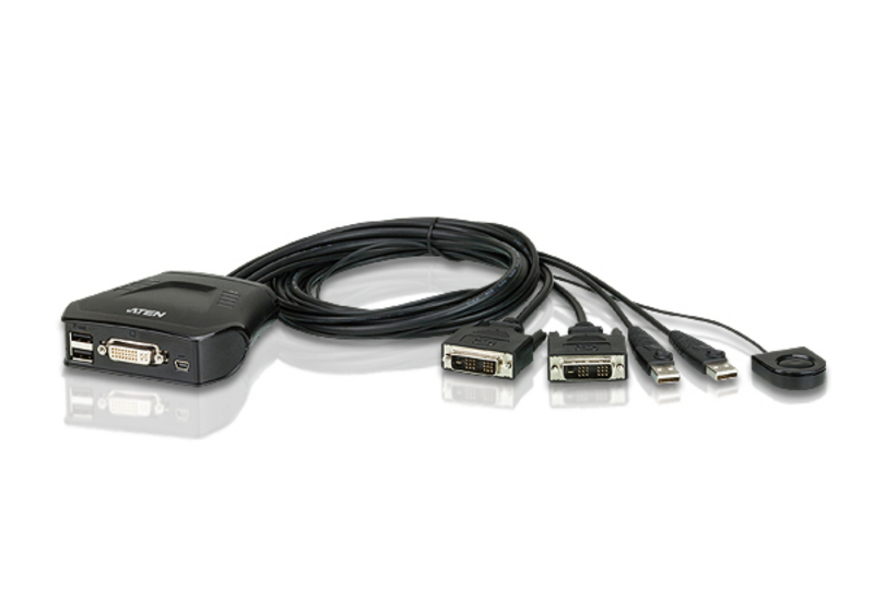 ATEN CS22D KVM switch Black