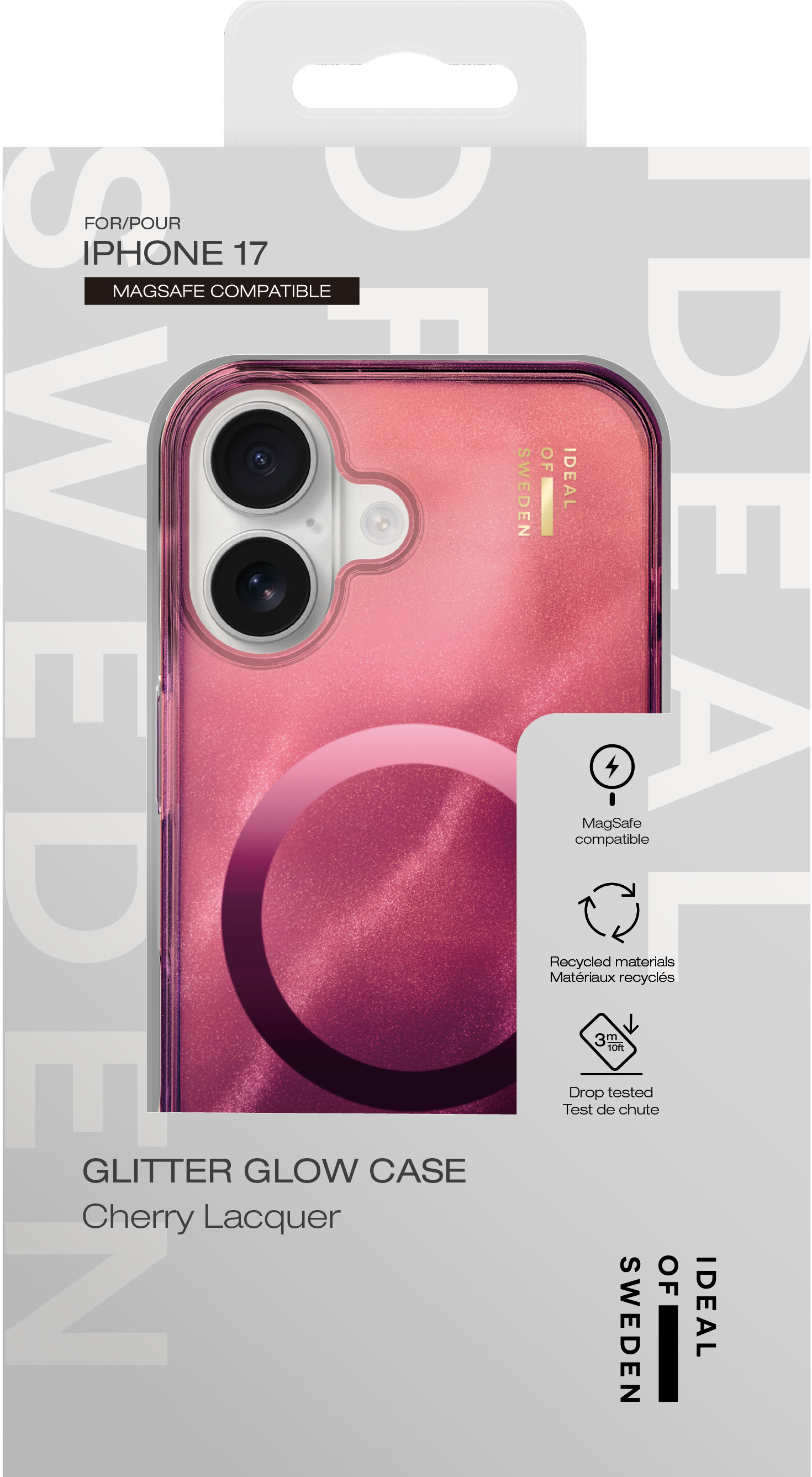iDeal of Sweden Clear Case MagSafe iPhone 17 Cherry Lacquer – image 4