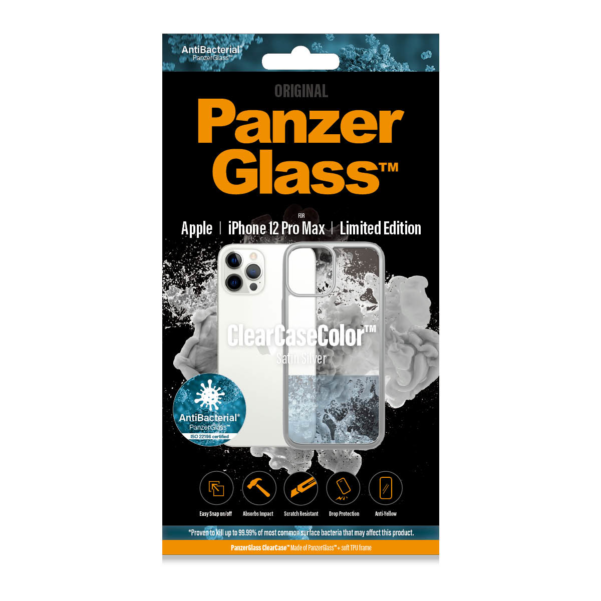 PanzerGlass ® ClearCaseColor™ iPhone 12 Pro Max - Satin Silver Limited Edition – image 3