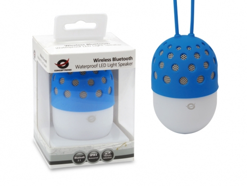 Conceptronic Wireless Bluetooth Waterproof LED Light Speaker – image 3