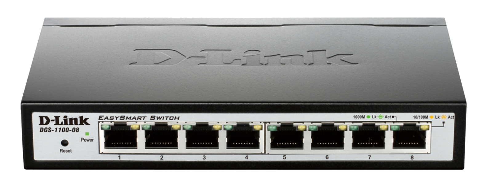 D-Link DGS-1100-08 network switch Managed L2 Gigabit Ethernet (10/100/1000) Black