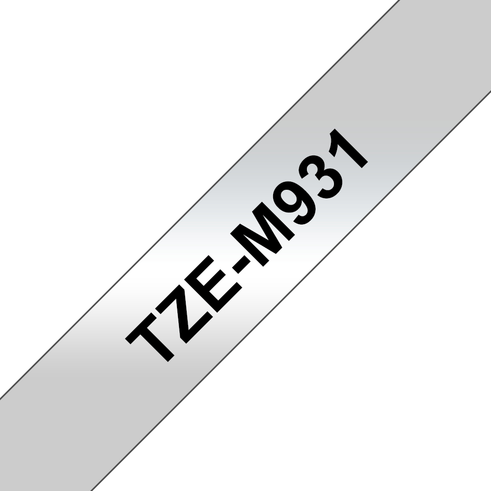 Brother TZe-M931 etikett-tejp Svart på silver