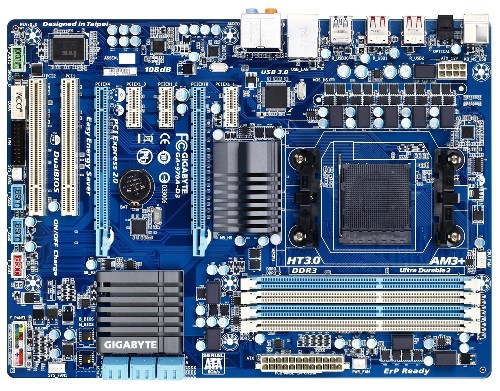GIGABYTE GA-970A-D3 motherboard AMD 970 Socket AM3 ATX