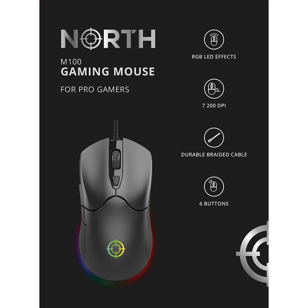NORTH Gaming Mouse M100 RGB – image 2