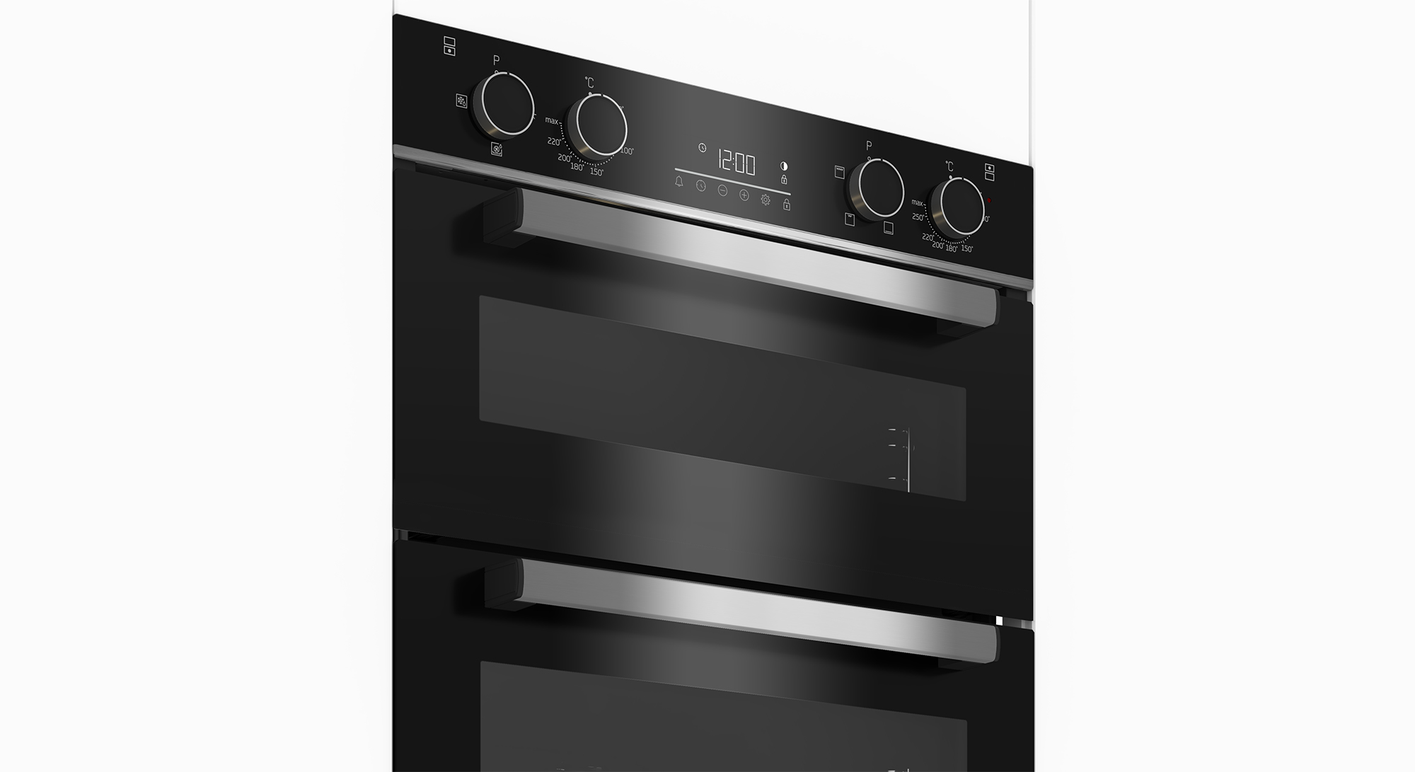 Beko BBTQF24300B 72cm Built-Under Double Fan Oven with Touch Control LED Timer – image 3