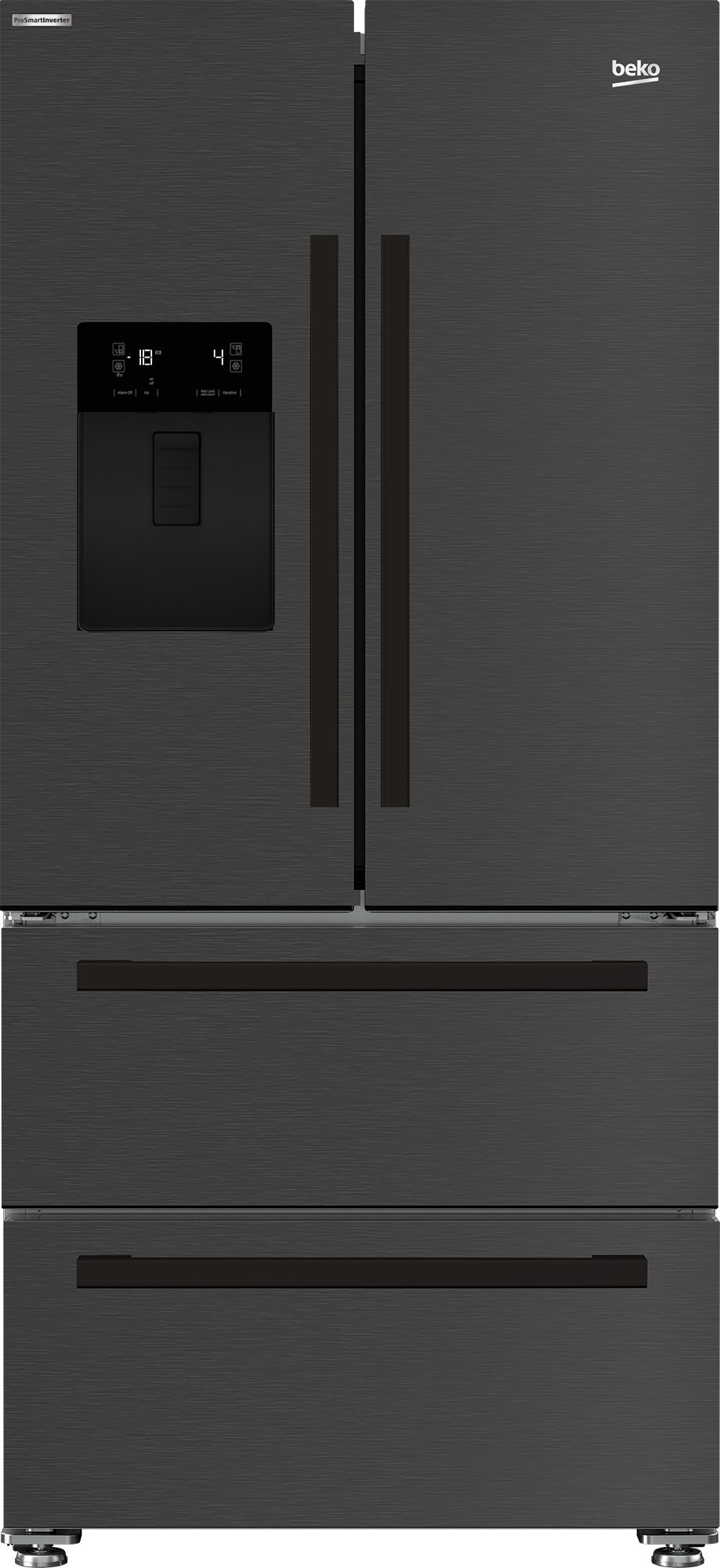 Beko GNE460520DVPZ Freestanding American Style Fridge Freezer with HarvestFreshTM – image 1