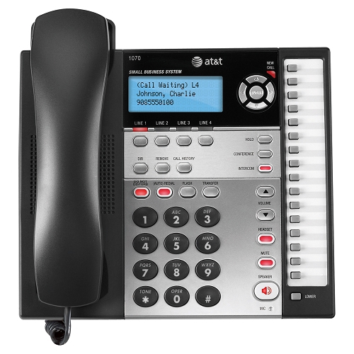 VTech 1070 telephone Analog telephone Caller ID Black, Silver