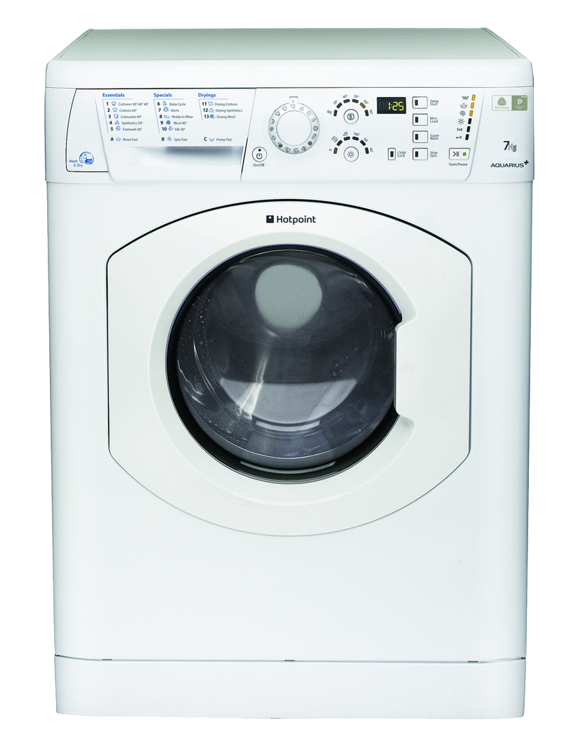 Hotpoint WDF756P washer dryer Freestanding Front-load White – image 1