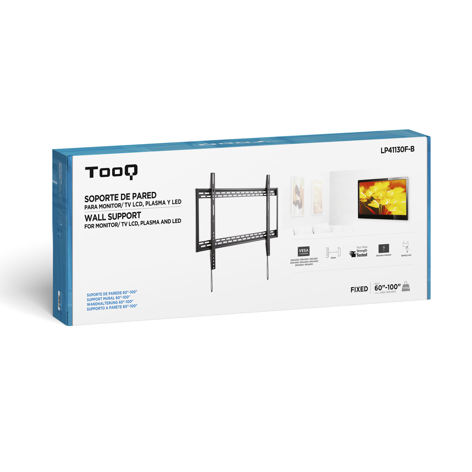 TooQ LP41130F-B TV mount/stand 2.54 m (100") Black – image 7