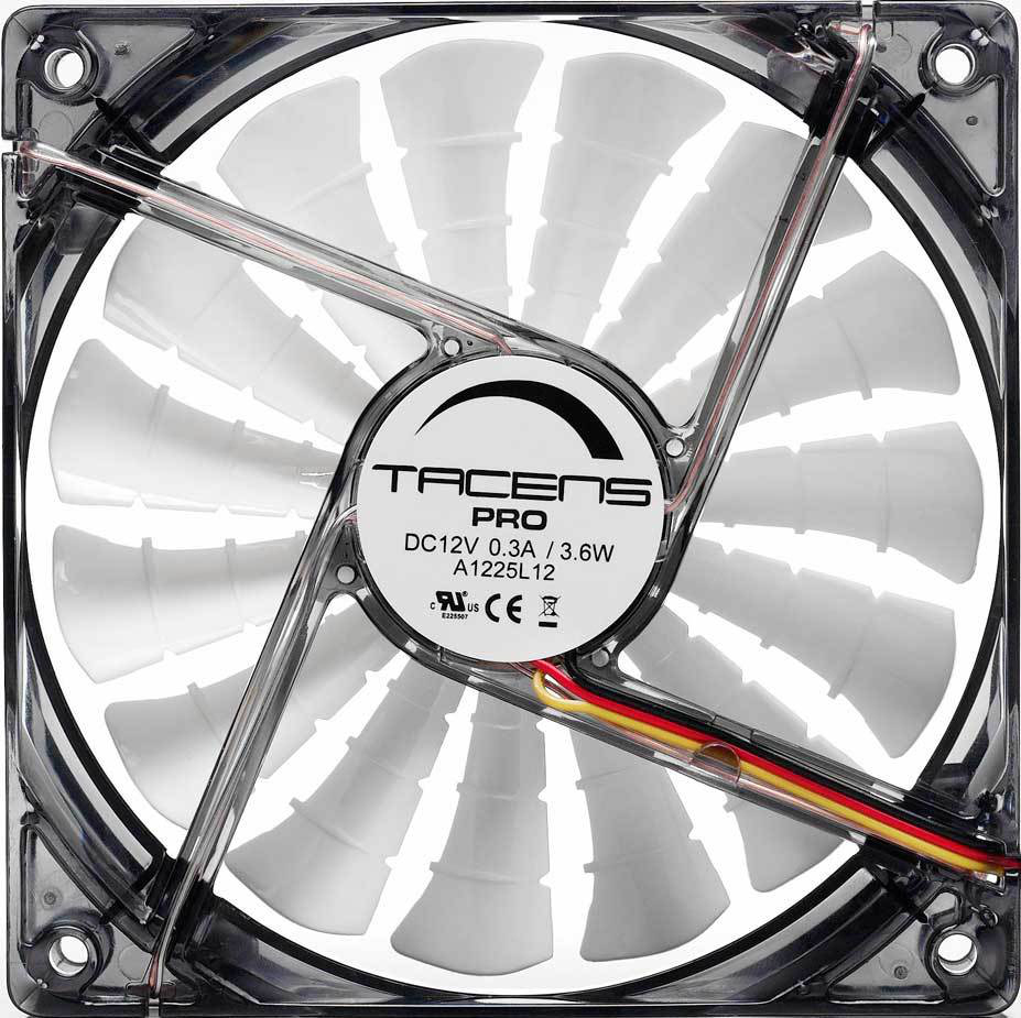 Tacens Ventus II 12cm Computer case Fan Black, White image 2