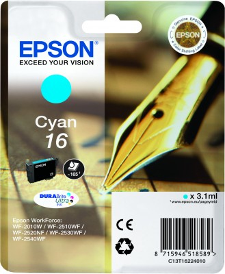 Original Epson 16 Cyan Ink Cartridge - image 2