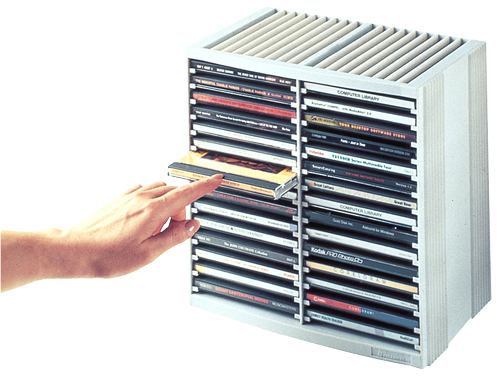 Fellowes 9823003 DVD-ställ 48 diskar Grå, Platimun