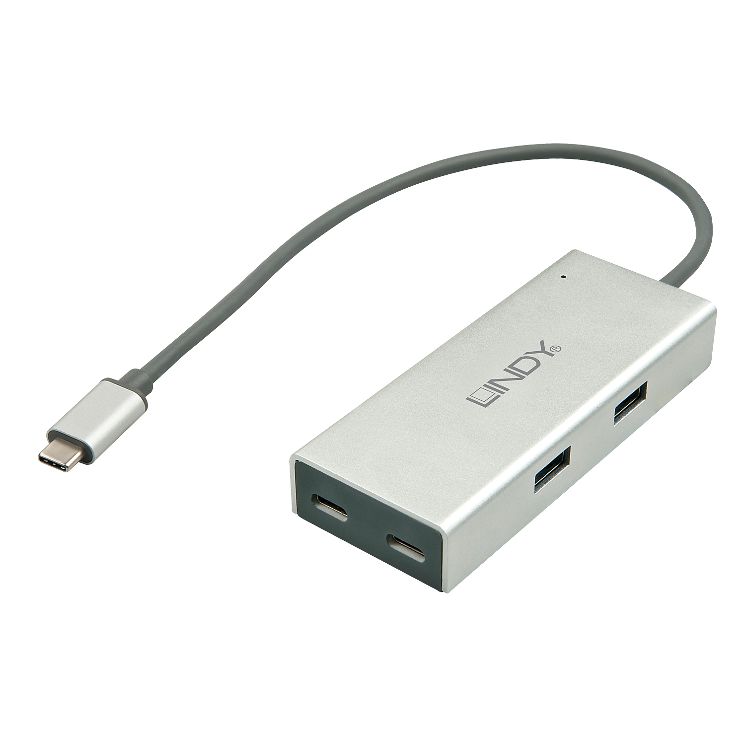 Lindy 43091 interface hub USB 3.2 Gen 1 (3.1 Gen 1) Type-C 5000 Mbit/s – image 1