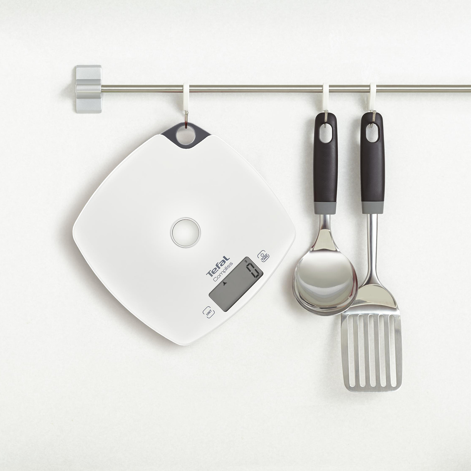 Tefal Compliss White Countertop Square Electronic kitchen scale – image 5